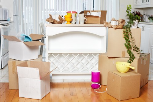 Local removal crew handling fragile items during a move