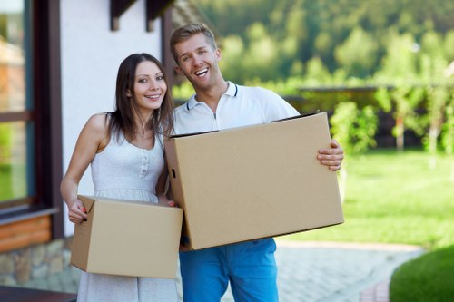 Furniture pick-up service for a Cranford home with bulky items ready for removal