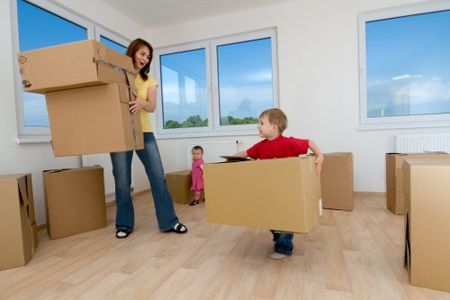 Local house movers preparing for a residential move in Cranford