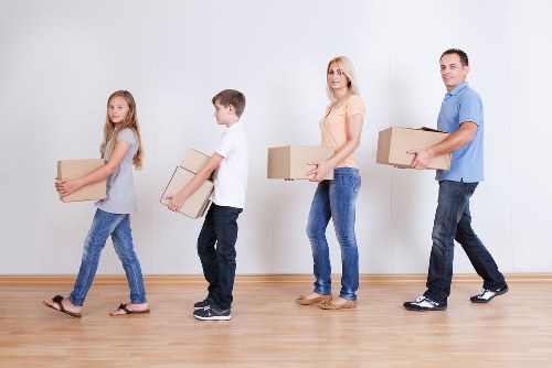 Careful boxing and labelling for fragile household items